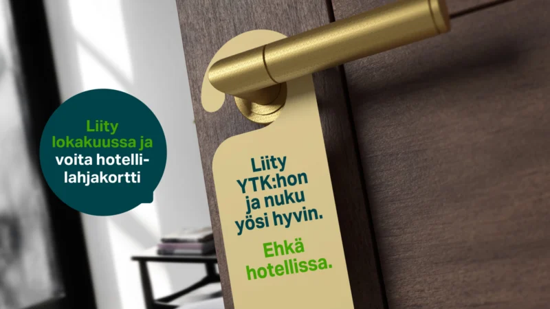 Liity YTK:hon lokakuussa, voit voittaa hotellilahjakortin.